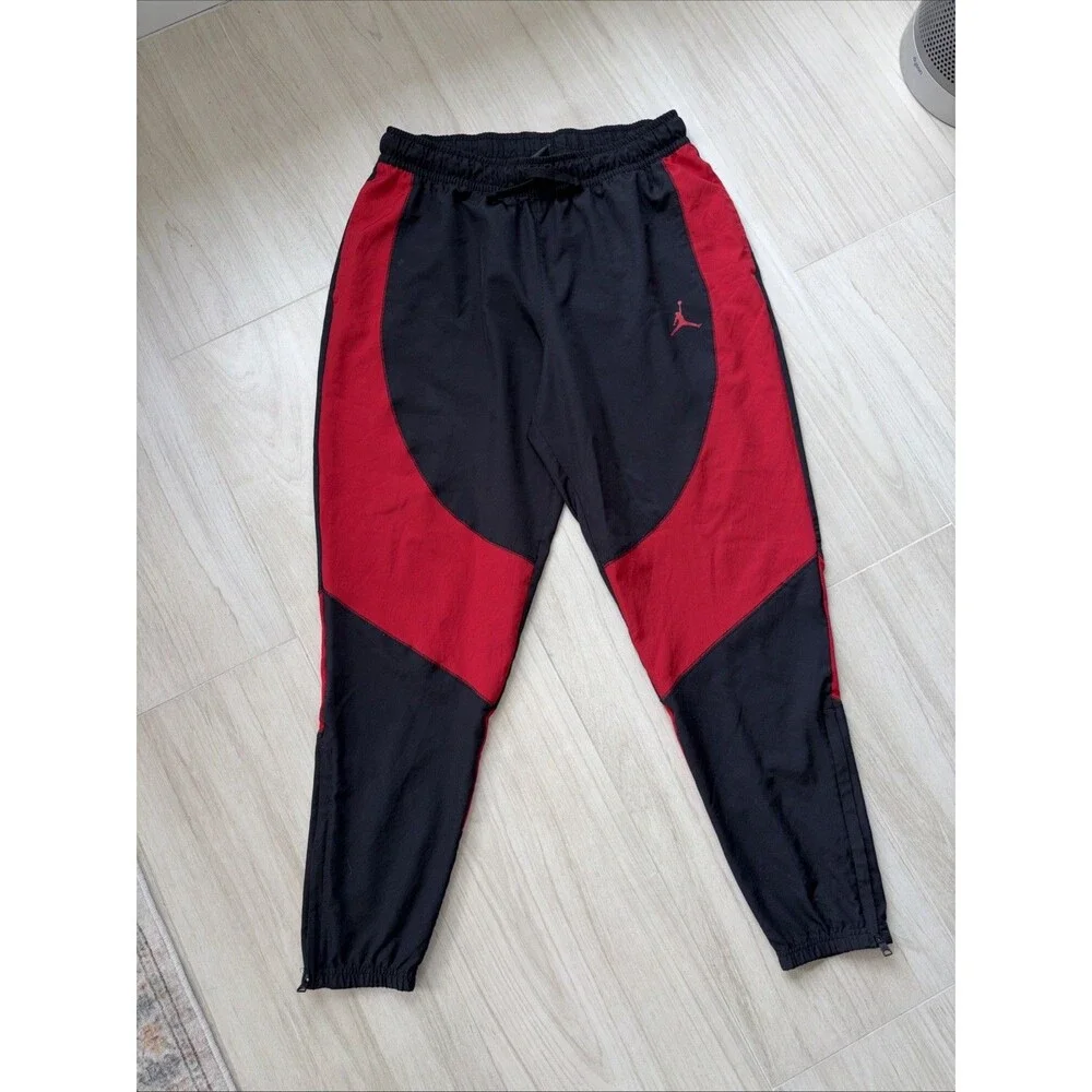 Nike Air Jordan BRED Black Red Sport Woven Jogger Pants Mens  XL DH9073-010